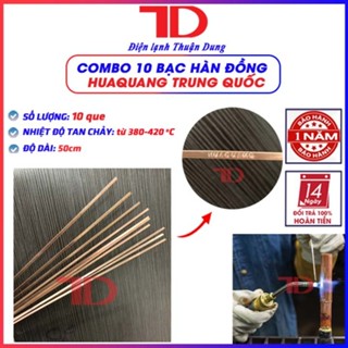 Bộ 10 que hàn vẫy bạc, bạc hàn đồng, que hàn ống đồng máy lạnh, điều hòa, Điện Lạnh Thuận Dung