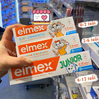 Kem đánh răng Elmex trẻ em Nội địa Đức, kem đánh răng y tế cho các bé baby mọi độ tuổi - Nguồn hàng Đức