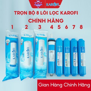 Trọn bộ Combo 8 lõi lọc nước Karofi chính hãng 12345678 - T33, Mineral, FarinFrared, Nanosilver