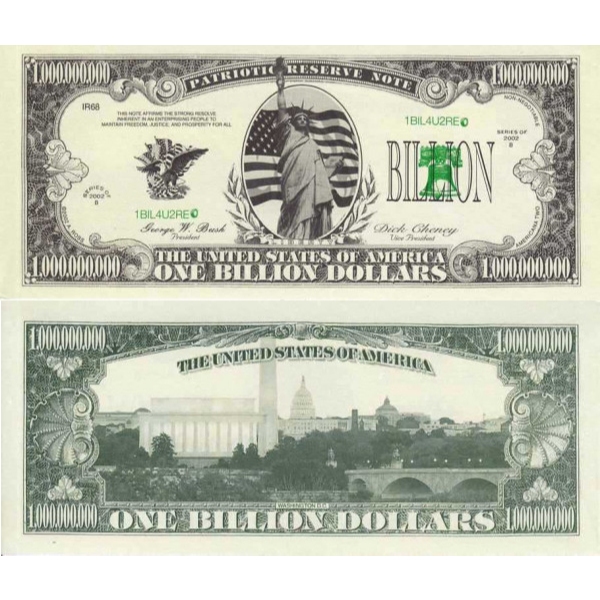 Tờ Tiền 1 Tỷ USD