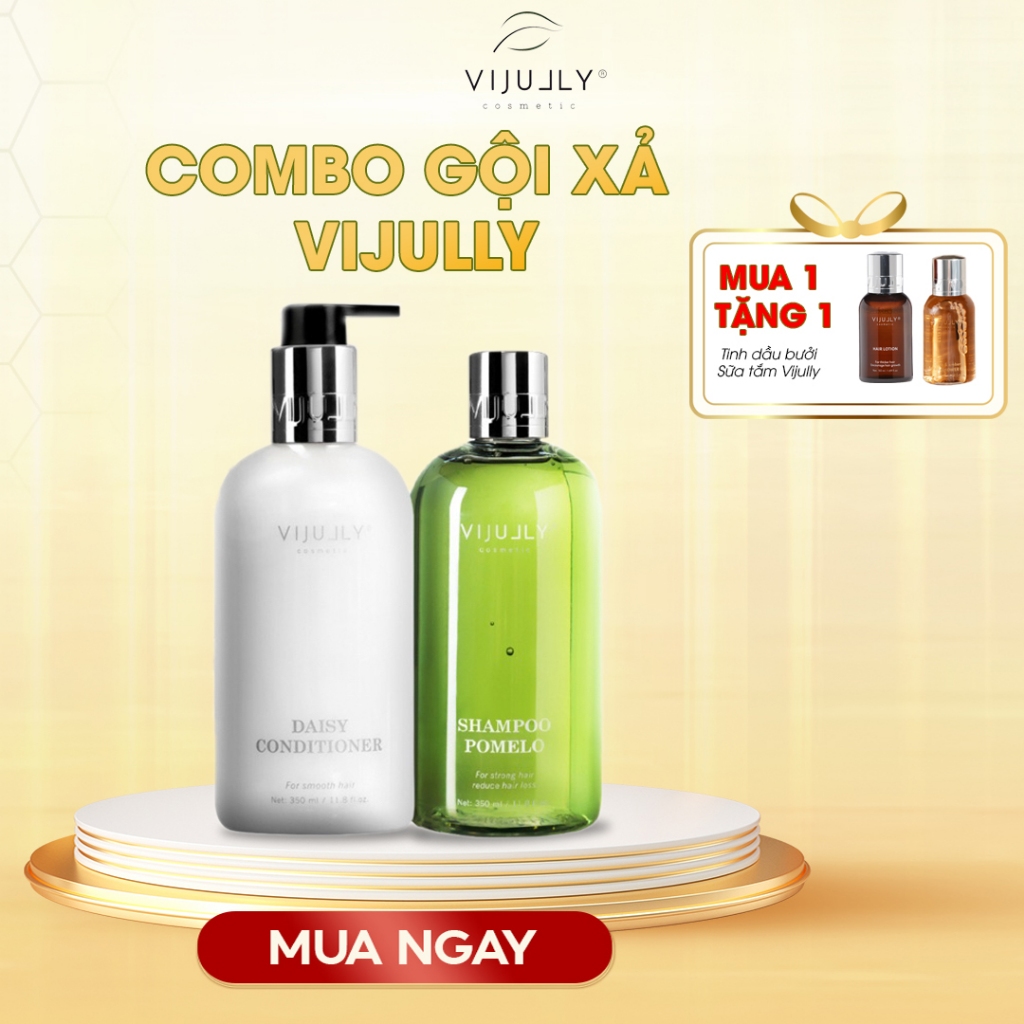 (Mua 2 Tặng 2) Bộ Gội Xả Ngăn Rụng - Phục Hồi Tóc ViJully Cosmetic