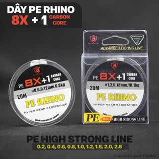  Dây PE RHINO Có Lõi Carbon Chống Xoắn - Dây Mềm Mượt Không Thô 