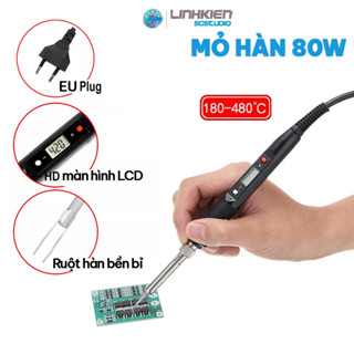 Mỏ hàn nhiệt điều chỉnh nhiệt độ 80w có LCD hiển thị nhiệt cao cấp 220V
