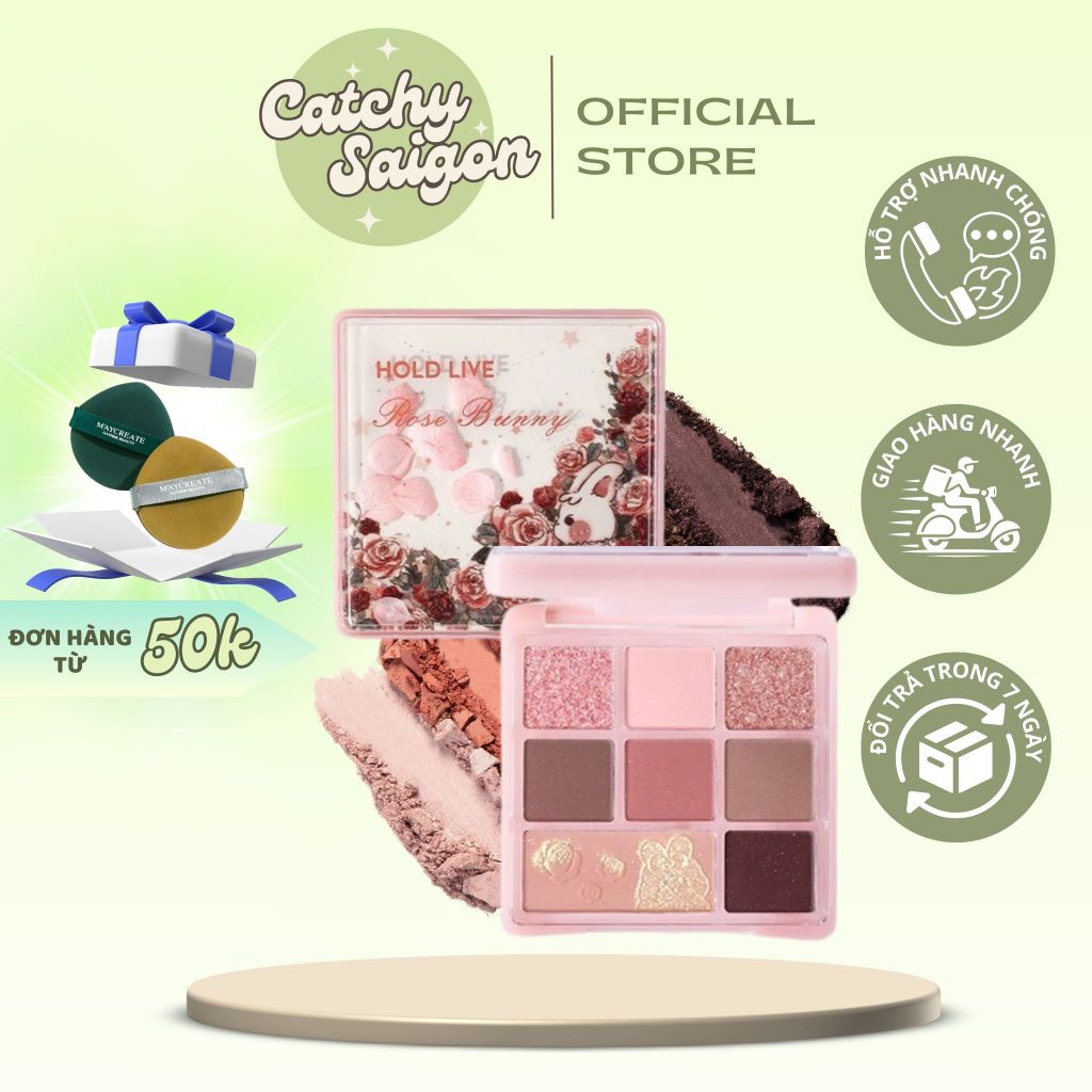 [HOLD LIVE] Bảng phấn mắt HOLD LIVE BUNNY ROSE