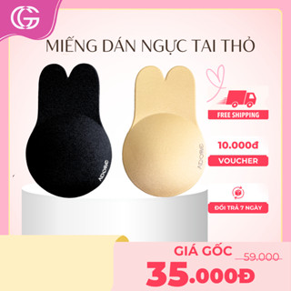 [ Mới ] Miếng dán ngực ADORE TAI THỎ tạo khe nâng ngực - Dán ngực silicon su mịn siêu dính, sử dụng nhiều lần