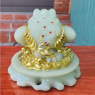 Cóc ngậm tiền vàng đá cao 15cm