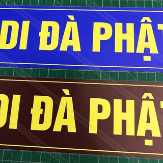 [CHỮ NGANG] Decal dán A Di Đà Phật dán tường,cột điện..