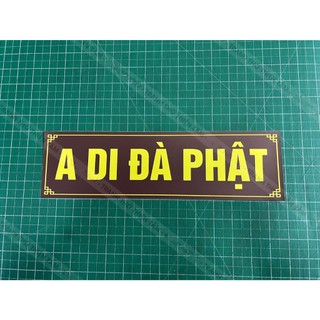 [CHỮ NGANG] Decal dán A Di Đà Phật dán tường,cột điện..
