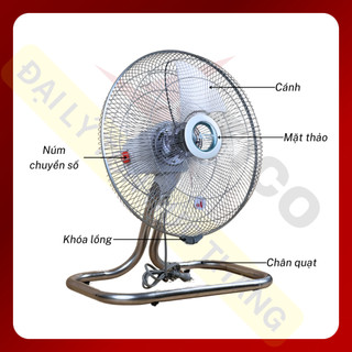 Quạt sàn TICO SB4 - Công suất 48W - Hàng chính hãng - Tiết kiệm điện - Bào hành 12 tháng - 100% motor đồng