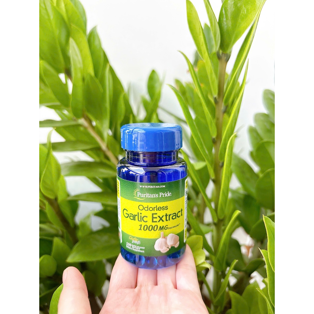 [HÀNG MỸ CÓ BILL] Viên uống dầu tỏi Puritan Garlic Oil 1000mg.