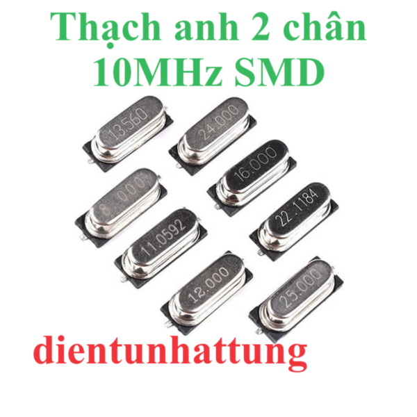 THẠCH ANH 4MHZ ĐẾN 40MHZ DIP + SMD, TẠO XUNG TẦN SỐ CAO HAI CHÂN