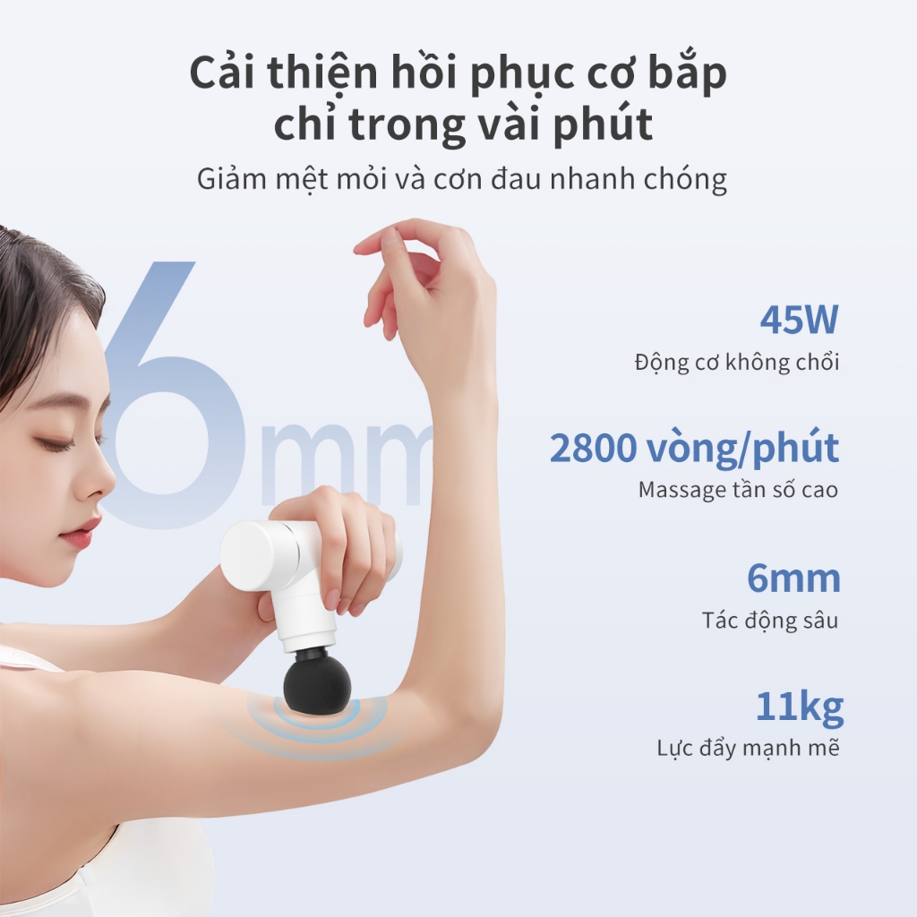 Máy Massage Cầm Tay Mini Simplus 4 đầu JMQH001 - Bảo Hành 1 Năm 1 Đổi 1 | BigBuy360 - bigbuy360.vn