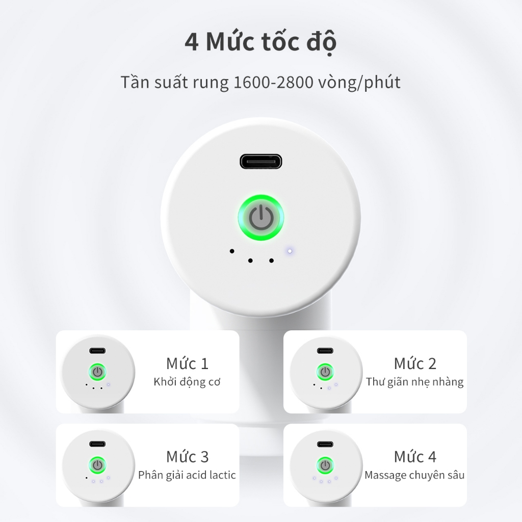 Máy Massage Cầm Tay Mini Simplus 4 đầu JMQH001 - Bảo Hành 1 Năm 1 Đổi 1 | BigBuy360 - bigbuy360.vn