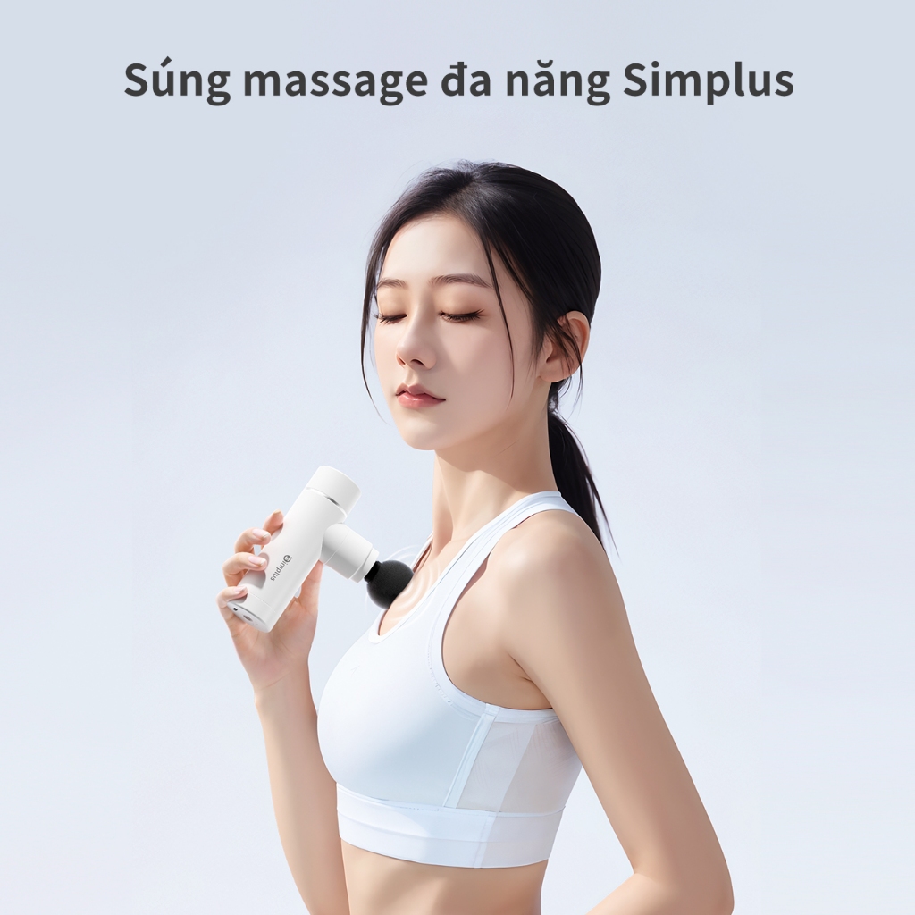 Máy Massage Cầm Tay Mini Simplus 4 đầu JMQH001 - Bảo Hành 1 Năm 1 Đổi 1 | BigBuy360 - bigbuy360.vn