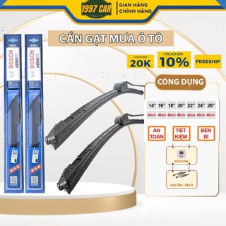 Gạt Mưa Ô Tô, Gạt Mưa BOSCH Chính Hãng Không Xương Silicon Siêu Sạch Có Đủ Size