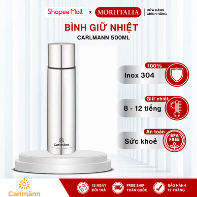 Bình giữ nhiệt Basic Carlmann, Dung tích 500ml, Thép không gỉ,Inox201 - 007399