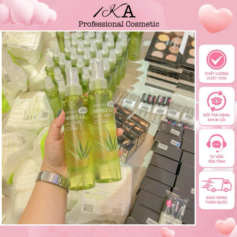Xịt khoáng lô hội cấp ẩm da