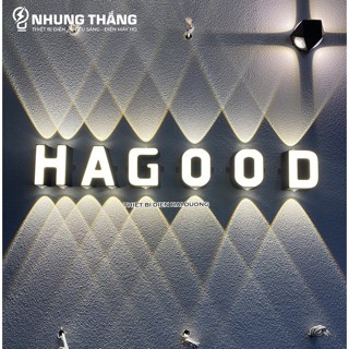 Nhiều Mẫu - Đèn Hắt Tường Decor Bảng Chữ Cái A-Z - Thân Nhôm Chống Nước - Chip Led Siêu Sáng - Bảo Hành 1 Năm