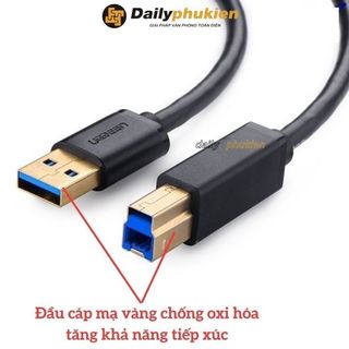 Dây usb 3.0 cho ổ cứng, máy in, máy scan...dài 2m chính hãng ugreen