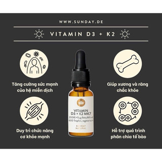 Vitamin D3k2 Mk7 Đức 15ml