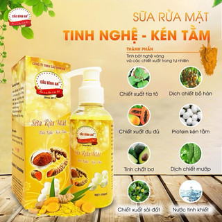 Sữa rửa mặt Kén tằm nghệ hữu cơ