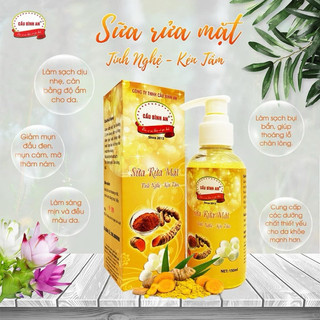 Sữa rửa mặt nghệ kén tằm nghệ