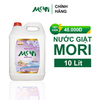  Nước Giặt Xả Cao Cấp Đậm Đặc Mori Lưu Hương Bền Lâu Can 10L 10 lít Sạch  Thơm Trắng Sáng 