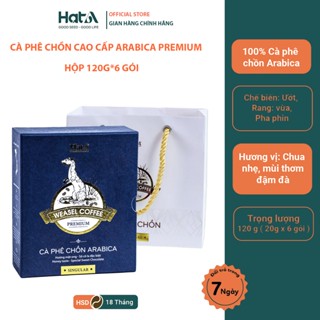 Cà phê chồn thượng hạng Hạt A Cafe Premium Weasel Coffee 100% hạt Arabica hương mật ong - socola đặc biệt 120gr