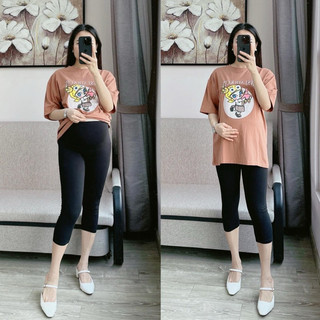 Quần bầu legging ngố nâng mông (có đáp bụng và chun chỉnh)
