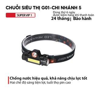 Đèn PIN Đội Đầu 2 Bóng đèn Q5 thích hợp cho cắm trại, tuần tra, săn bắn, đi bộ đường dài, đi tìm kiếm, câu cá ban đêm.