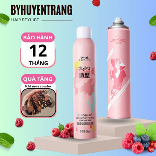 Gôm mềm, keo xịt giữ nếp tóc nữ, keo bọt tạo kiểu tóc xoăn nam nữ mềm, chai 420ml Chính Hãng