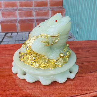 Cóc ngậm tiền vàng đá cao 15cm