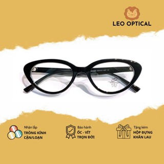 Kính mắt mèo dáng to y2k LEO OPTICAL 81065