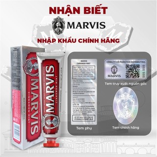 Kem Đánh Răng Marvis Smokers Whitening Mint