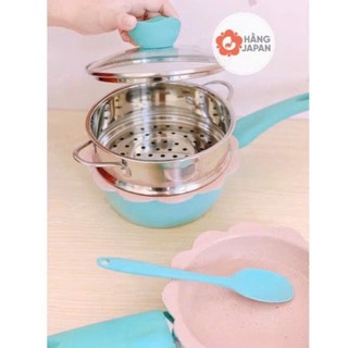 Bộ nồi chảo kèm xửng hấp