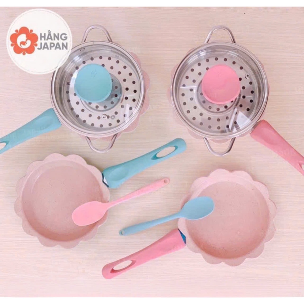 Bộ nồi chảo kèm xửng hấp