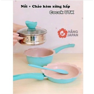 Bộ nồi chảo kèm xửng hấp