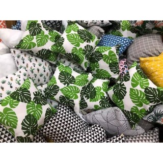 Vải bố Linen họa tiết, mẫu lá trầu bà, phụ kiện trang trí, vải linen may rèm, may túi tote, thảm trải picnic