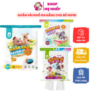 Khăn vải khô đa năng cao cấp Mipbi an toàn cho bé yêu và cả gia đình