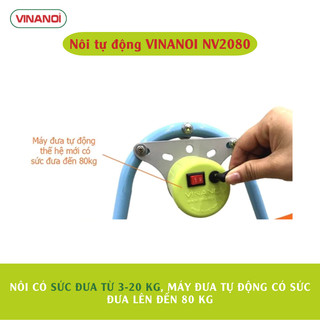 Nôi Võng Đưa Tự Động Đa Năng 2 Trong 1 Cho Bé VINANOI NV2080 - Vừa Làm Nôi Vừa Làm Võng Rất Tiết Kiệm