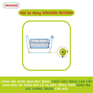 Nôi Võng Đưa Tự Động Đa Năng 2 Trong 1 Cho Bé VINANOI NV2080 - Vừa Làm Nôi Vừa Làm Võng Rất Tiết Kiệm
