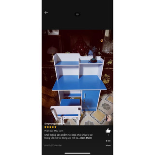 Bàn học kèm ghế cho bé