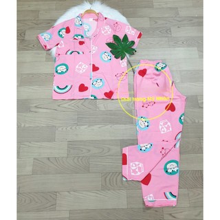 Đồ bộ pijama lụa cao cấp họa tiết chân đẹp