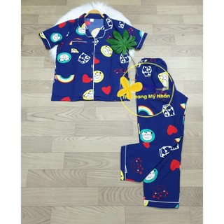 Đồ bộ pijama lụa cao cấp họa tiết chân đẹp