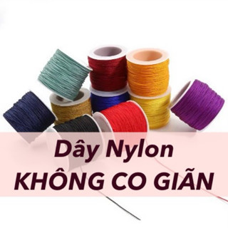 [CHIẾT-3 MÉT] Dây Nylon 0.4-0.8mm KHÔNG CO GIÃN làm-thắt-bện-đan vòng/ dây đeo Handmade DIY