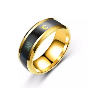 Nhẫn Nam Titan Đo Nhiệt Độ Cơ Thể Nhẫn Nữ Titan Đo Nhiệt Độ Cơ Thể Trong Bộ Sưu Tập Nhẫn Phát Sáng
