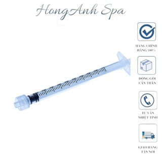 Bơm meso Thẩm Mỹ Đầu Xoắn 1ml MPV Hộp 100 Cái, Lắp Đầu Kim Meso 34G, Chống Trào Dưỡng Chất, Tiết Kiệm Tinh Chất meso