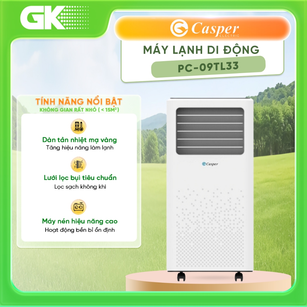 PC-09TL33 - Điều Hòa Di Động Casper PC-09TL33 [Toàn Quốc]