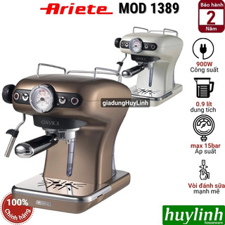 Máy pha cà phê ariete mod 1389 - 15 bar - bh 24 tháng