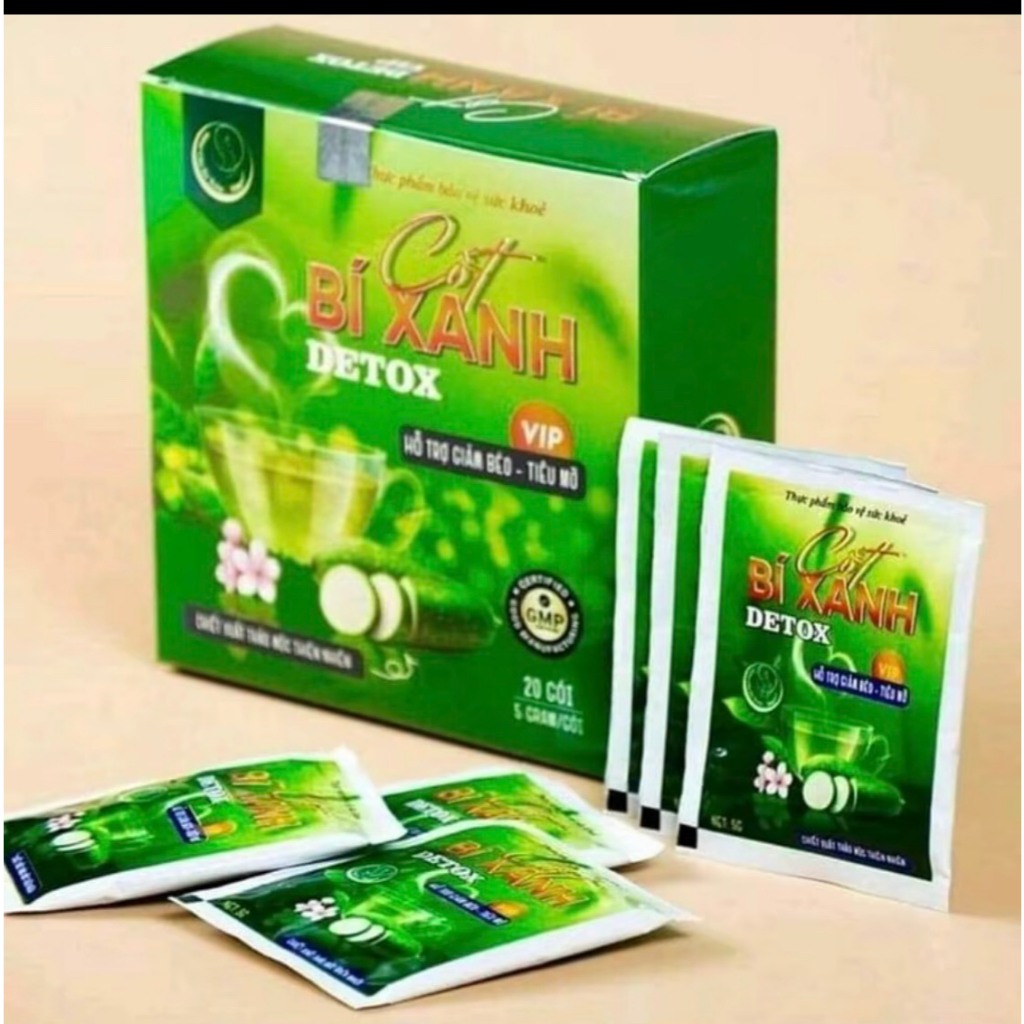 Lẻ 3 gói cốt bí xanh detox giảm cân-chính hãng giúp giảm 2-5kg an toàn hiệu quả chỉ sau 1 liệu trình